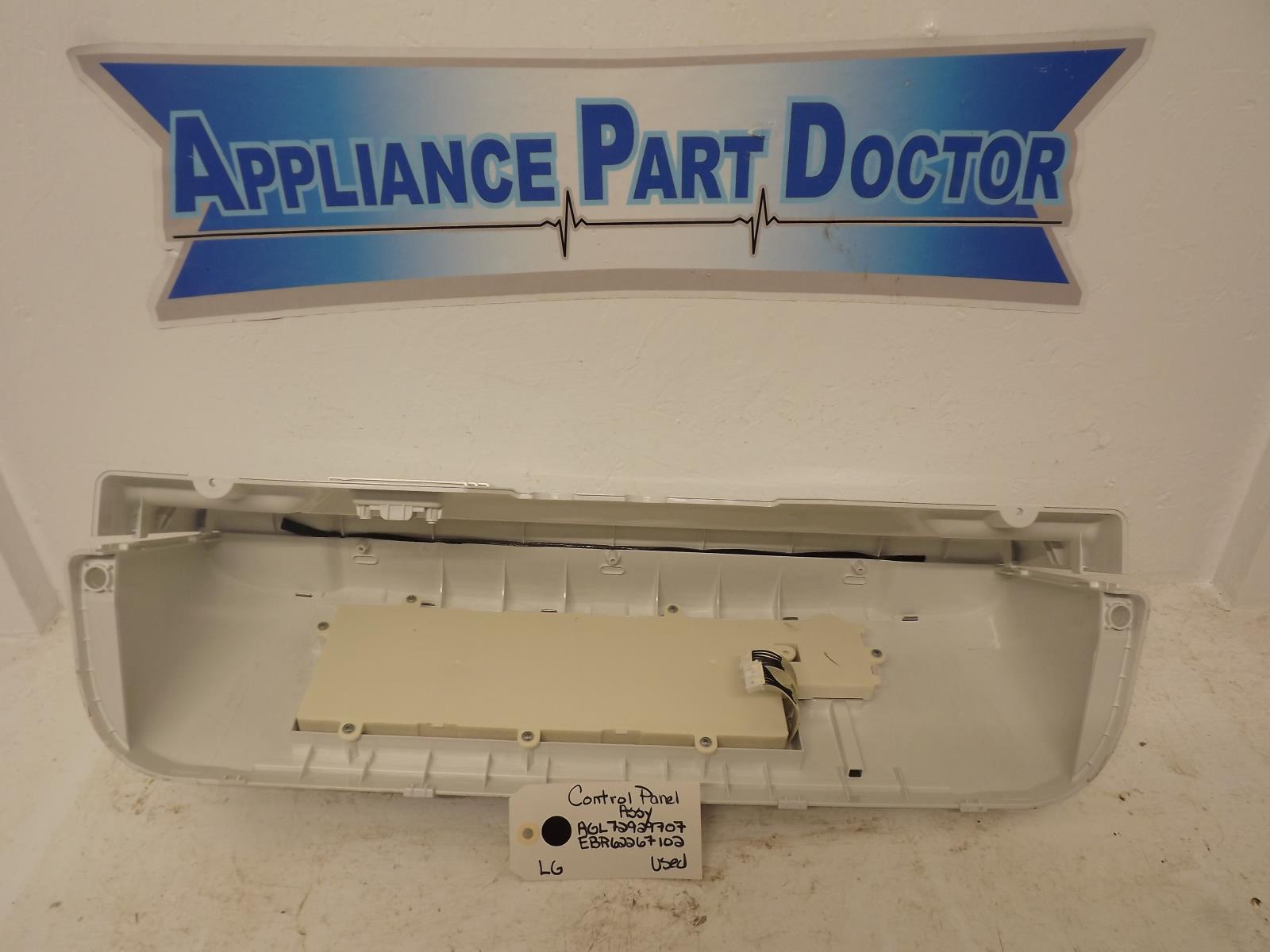 LG Washer AGL72929707 EBR62267102 Control Panel Assy Used LG Washer AGL72929707 EBR62267102 Control Panel Assy Used